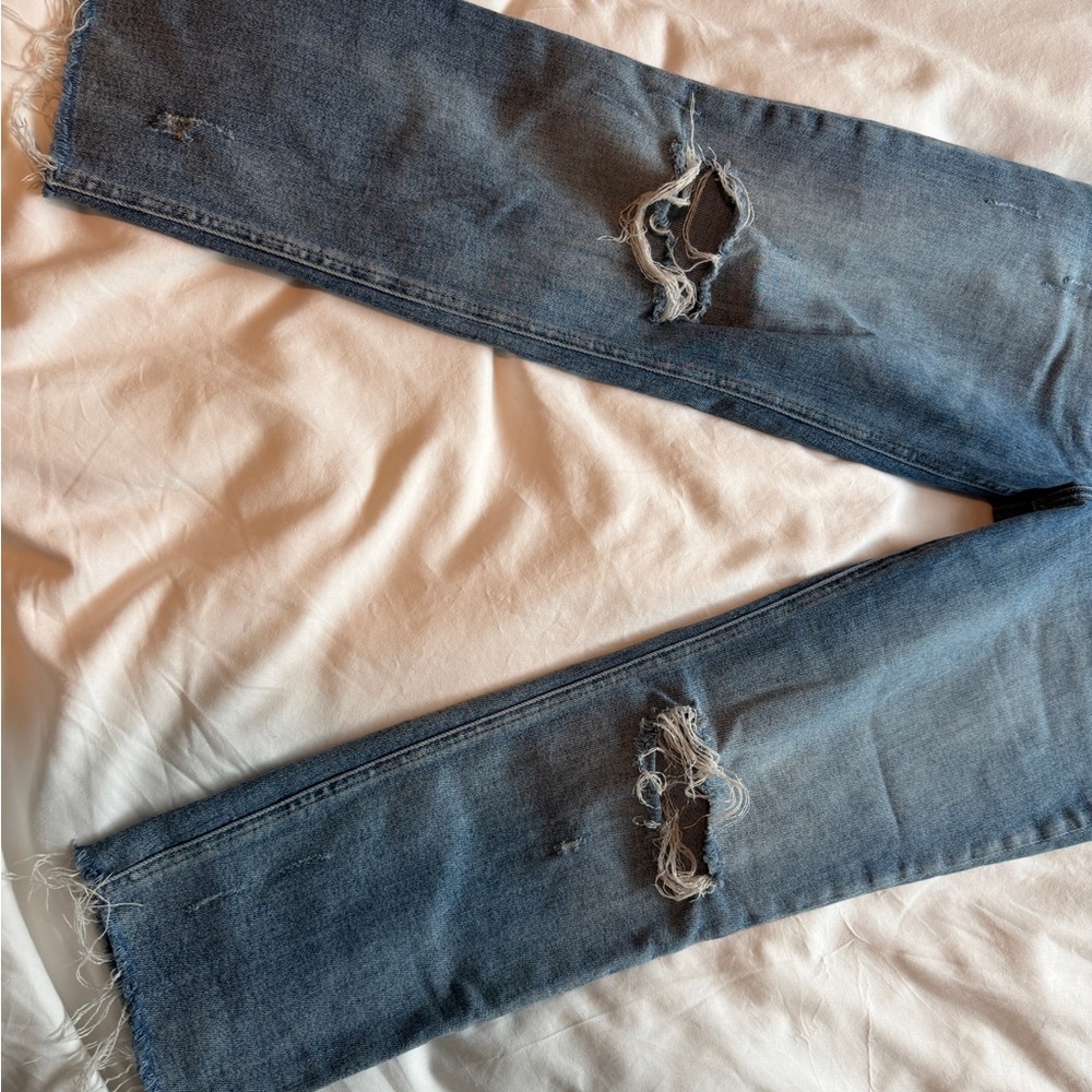 Rachael Fab Ab Mom Jean from the Kut Kloth High Rise Blue Denim